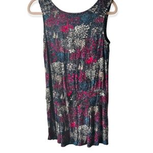 Forever 21 - Sz XS Sleeveless Flapper Floral Dress with Layered Bottom